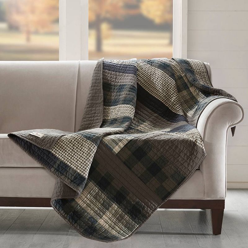 50"x70" Winter Plains Quilted Throw Blanket Taupe - Woolrich