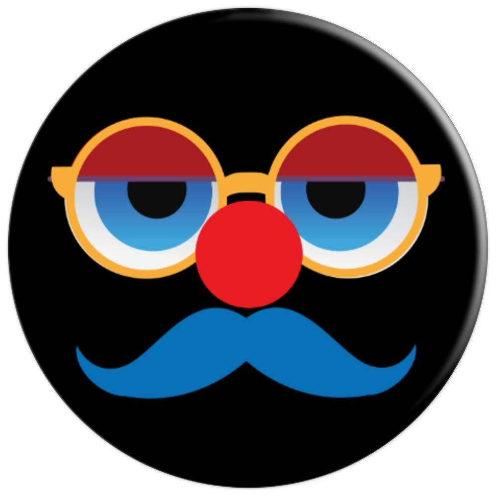 Lazy Eyes Blue Mustache Disguise Video Gamer PopSockets Grip and Stand for Phones and Tablets