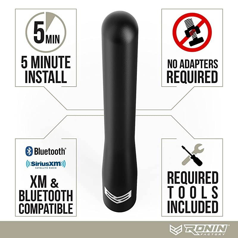 Antenna fits Ford F150 F250 F350 Super Duty, Raptor & Dodge RAM Truck Short Antenna - Anti-Theft Design - 4 inch Long