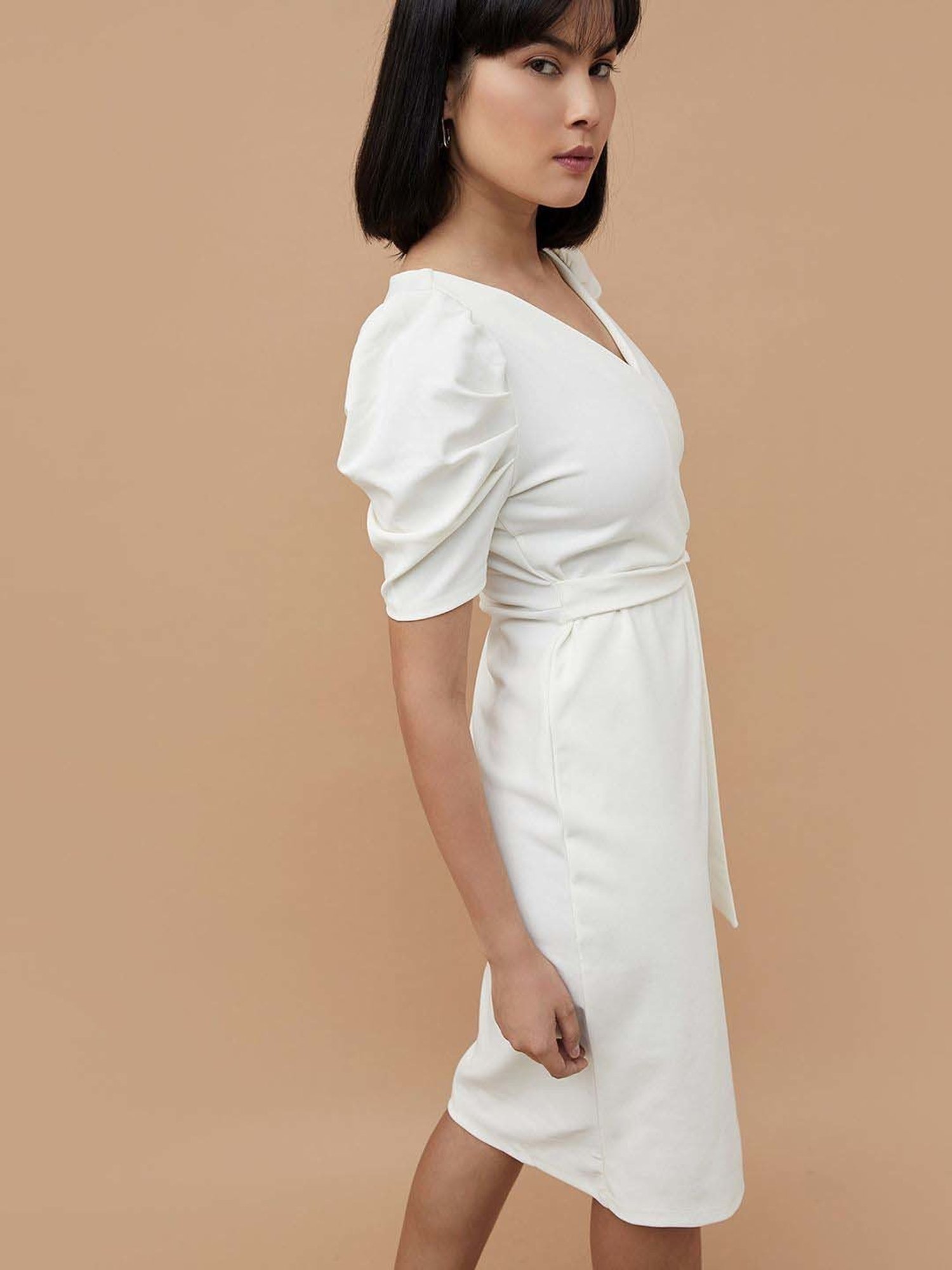 Code by Lifestyle White Wrap Dress
