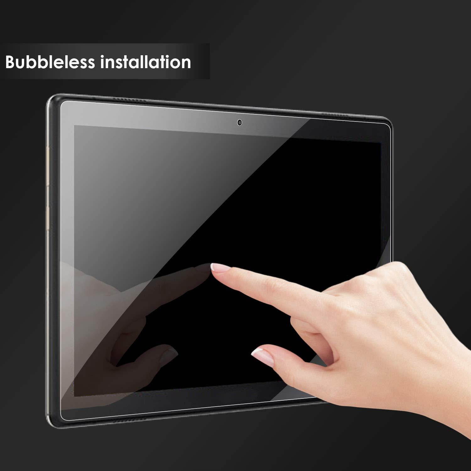 [2 Pack] Tempered Glass Screen Protector for Lenovo Tab E10(NOT Lenovo Smart Tab P10/M10) DETUOSI Screen Protector for Lenovo E10 TB-X104F Anti Explosion Scratch Resist Bubble Free