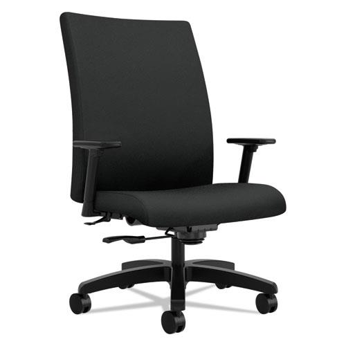 HON Big/Tall Task Chair Mid-back 32-1/4"x28"x43-1/8" CU Black IW801CU10
