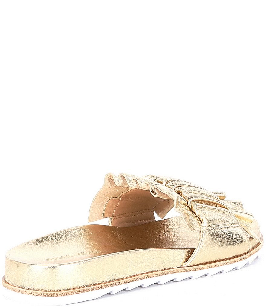 Antonio Melani Perinna Ruffled Leather Sandals