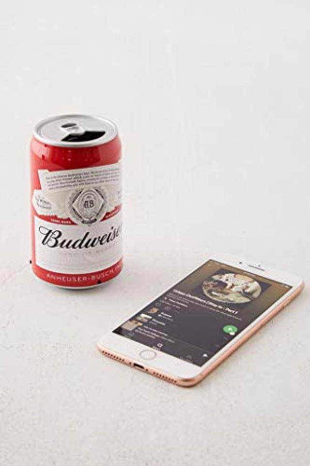 Budweiser Bluetooth Can Speaker- Wireless Audio Sound Stereo Beer Can, Bluetooth Budweiser Music Player (Budweiser Red)