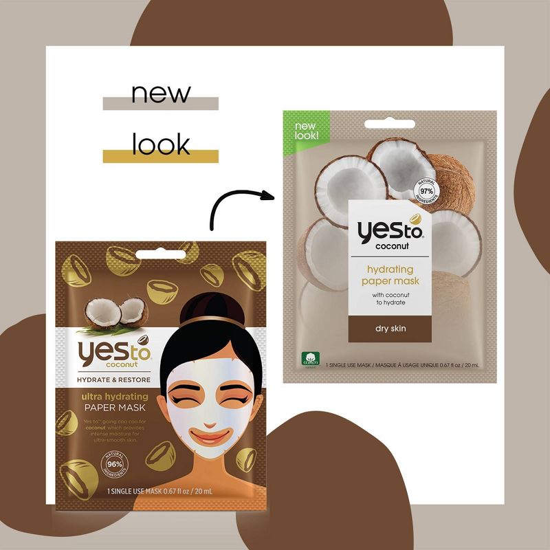 Yes to Coconut Hydrate & Restore Ultra Hydrating Face Mask - 1ct