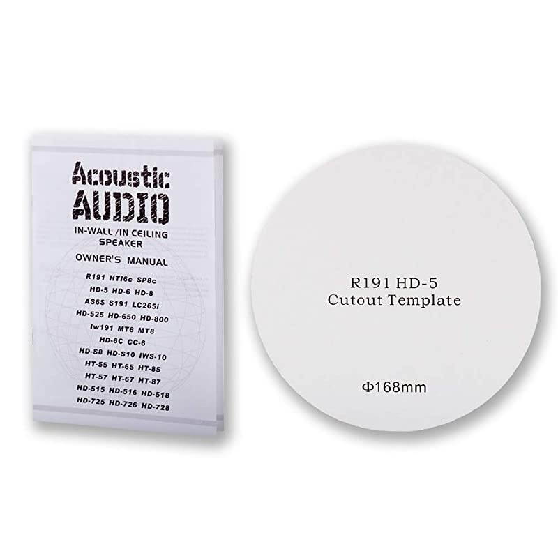 Audio R191 in Ceiling/in Wall Speaker 2 Pair Pack 2 Way Home Theater 800 Watt R191-2PR