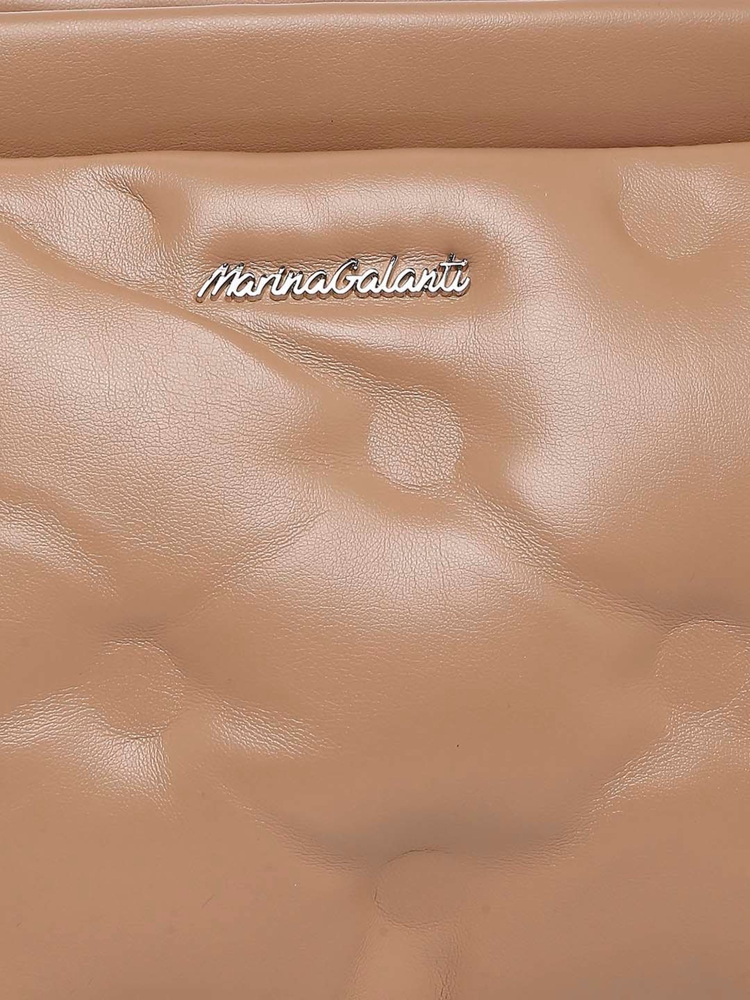 Marina Galanti Brown Textured Medium Sling Handbag