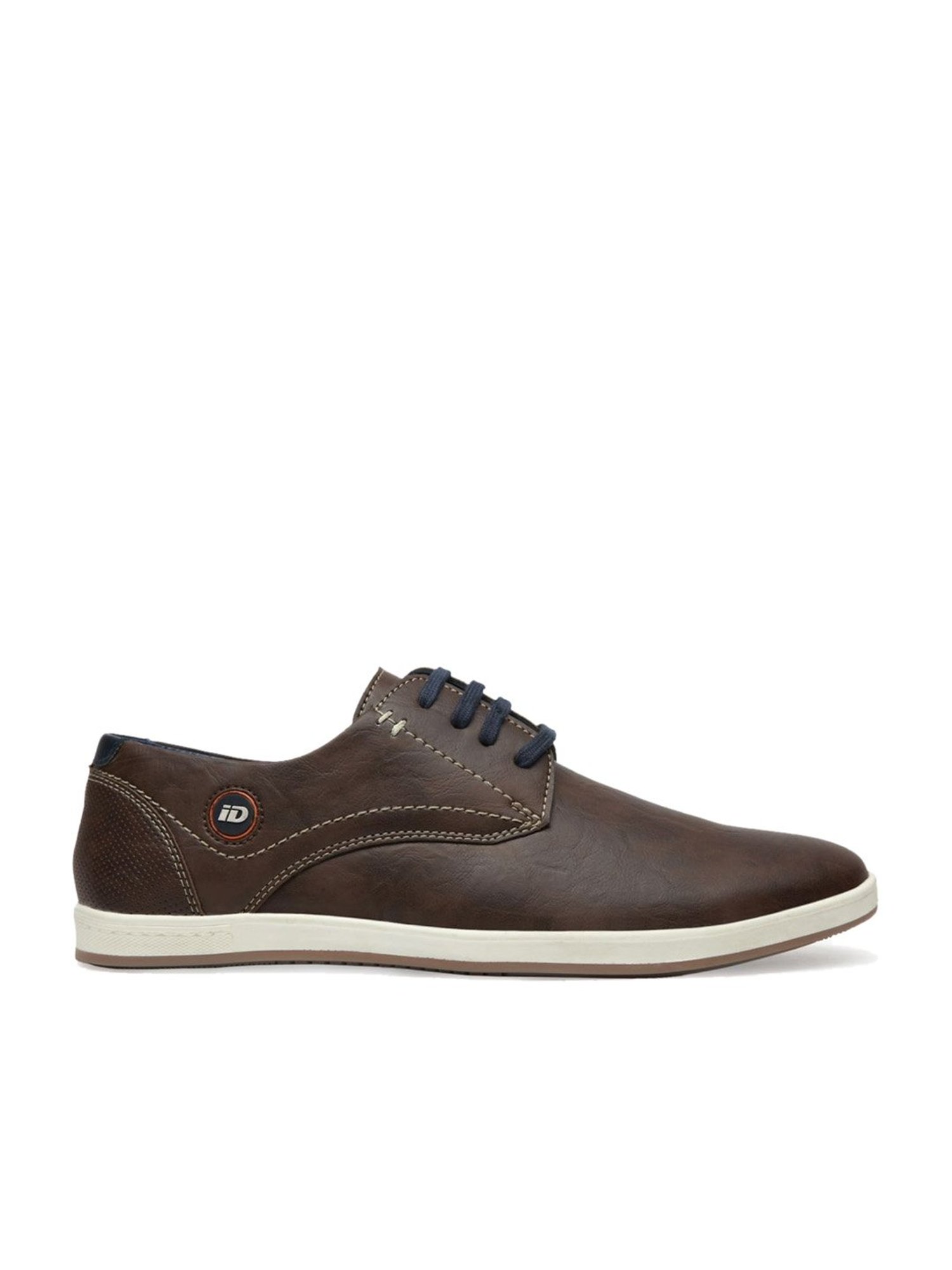ID Men's Brown Derby Shoes