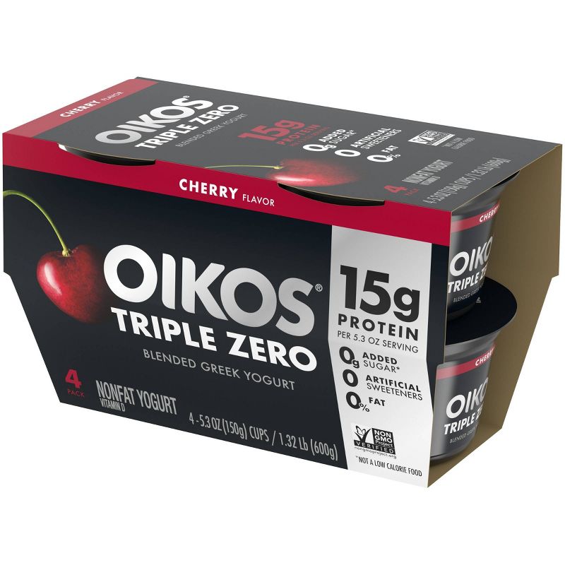 Dannon Oikos Cherry Greek Nonfat Yogurt - 4ct/5.3oz