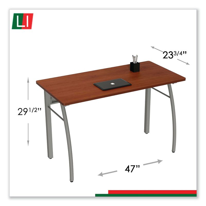 Linea Italia&reg; Trento Line Rectangular Desk, 47 1/4w x 23 5/8d x 29 1/2h, Cherry TR733CH