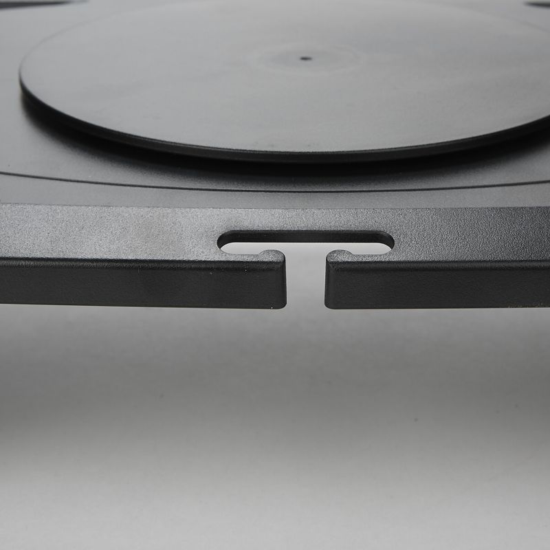 Mind Reader Rotative Extra Wide Adjustable Monitor Risers, Black