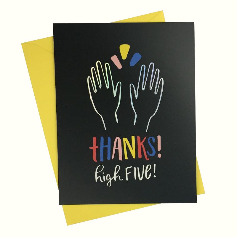4.25"x5.5" 10ct Thanks High Five - Paper Riot