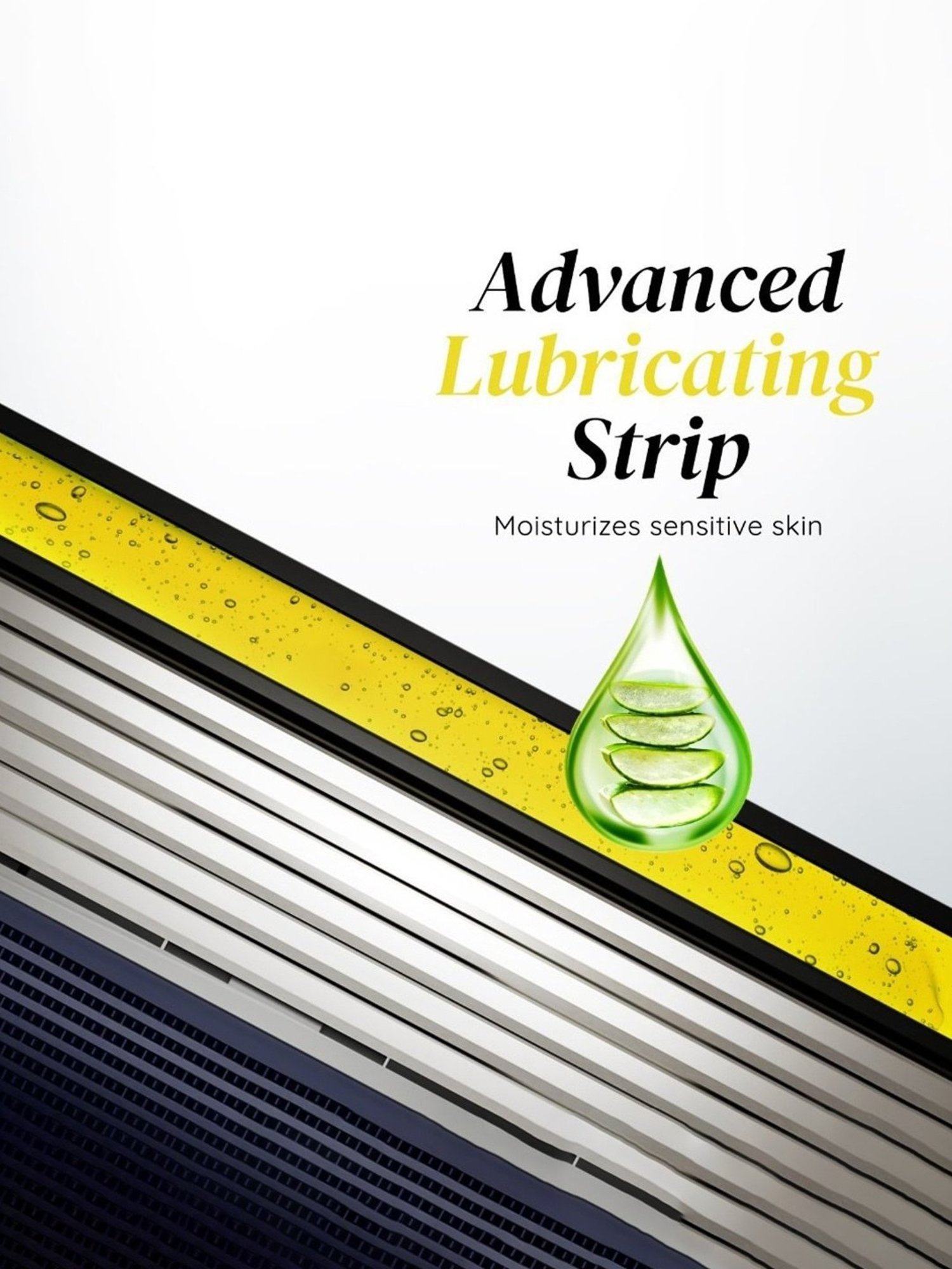 LetsShave Pro 6 Advance Shaving Blades - Pack of 4 (Yellow/Black)