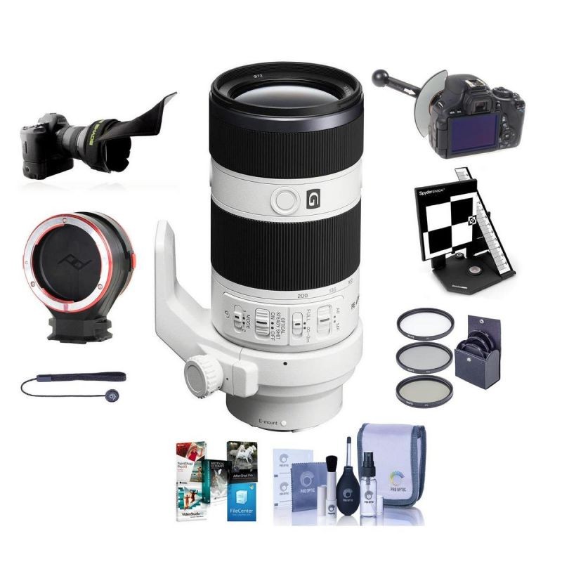 Sony FE 70-200mm f/4.0 G OSS E-Mount Lens with Premium Accessory Bundle