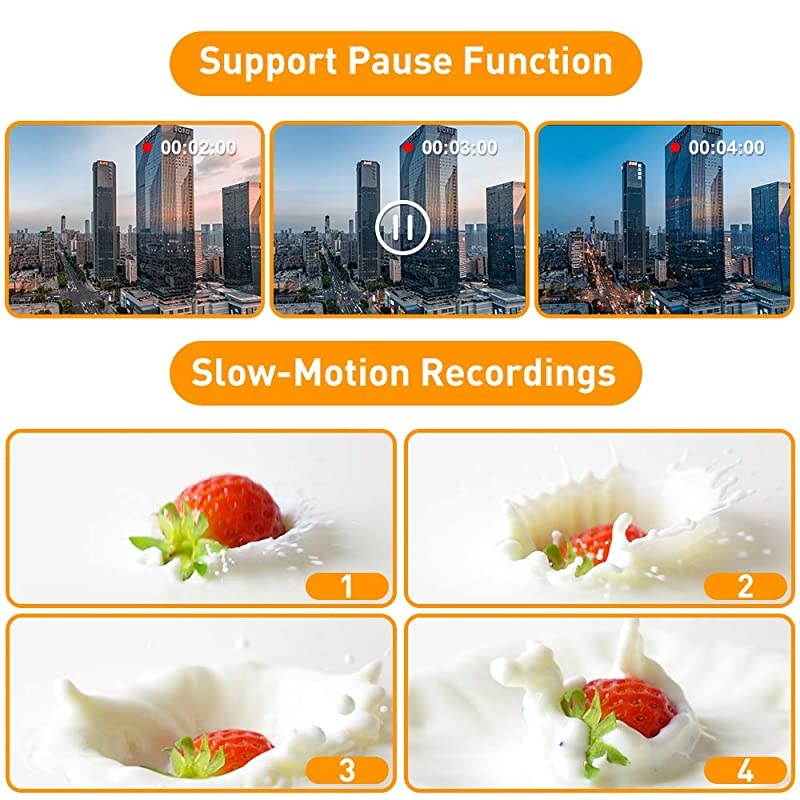 Camera Camcorder YouTube Vlogging Camera Recorder FHD 1080P 24.0MP 3.0 Inch 270 Degree Rotation Screen 16X Digital Zoom Camcorder with Microphone,Remote Control,Lens Hood and 2 Batteries
