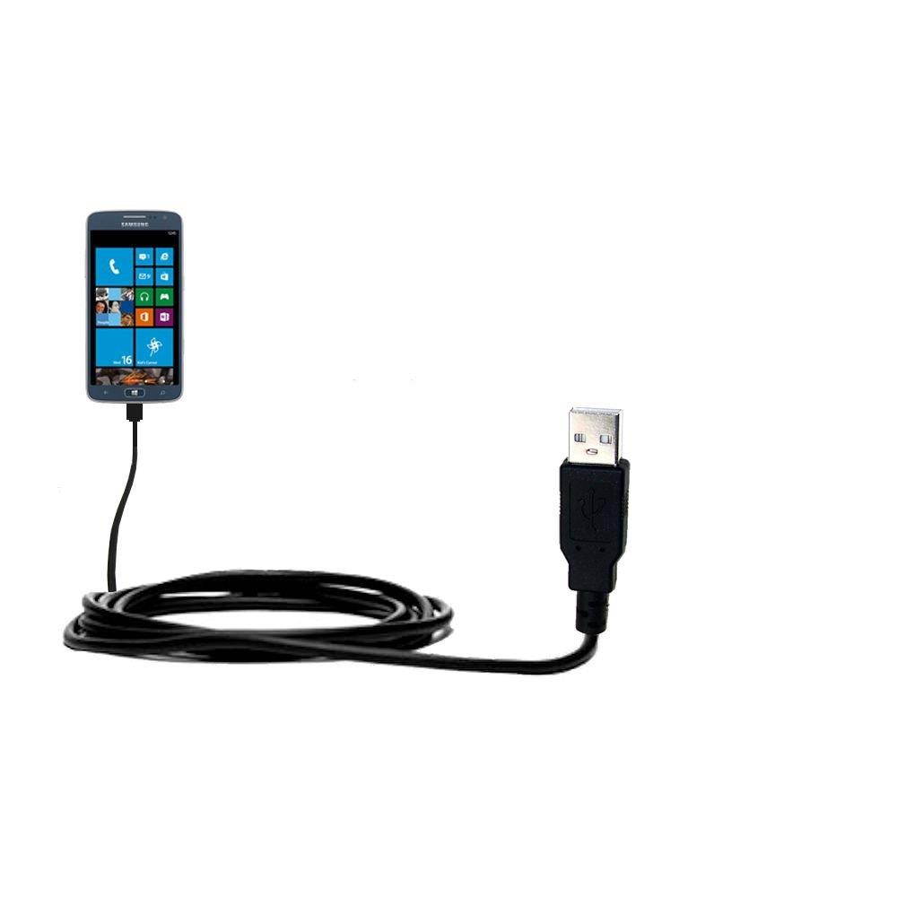 Classic Straight USB Cable suitable for the Samsung ATIV S Neo with Power Hot Sync and Charge Capabilities - Uses Gomadic TipExchange Technology