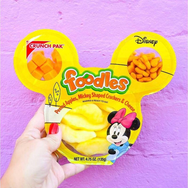 Crunch Pak Disney Foodles Peeled Apples, Cheese & Crackers - 4.75oz