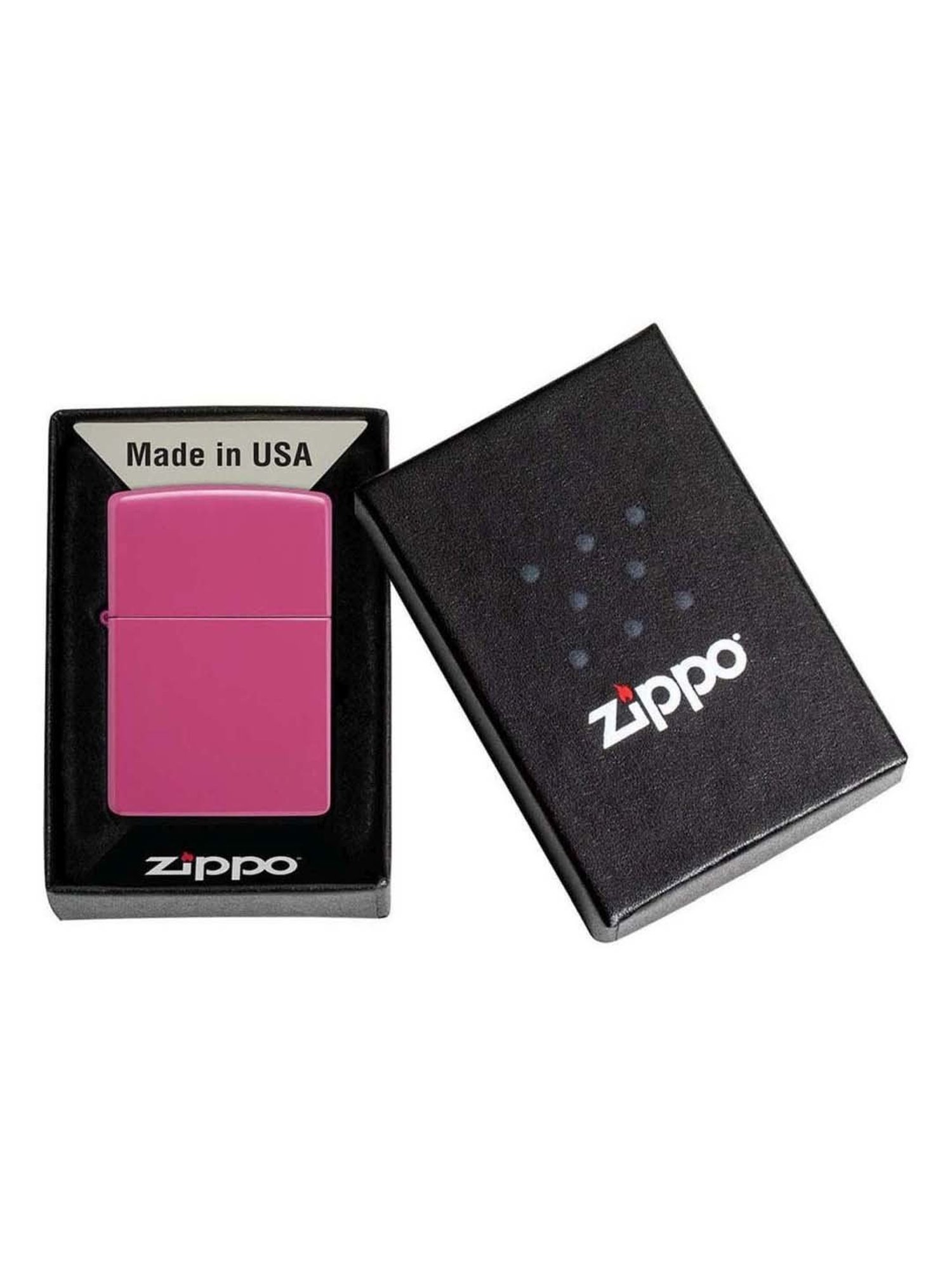 Zippo Magenta Brass Classic Frequency Windproof Pocket Lighter
