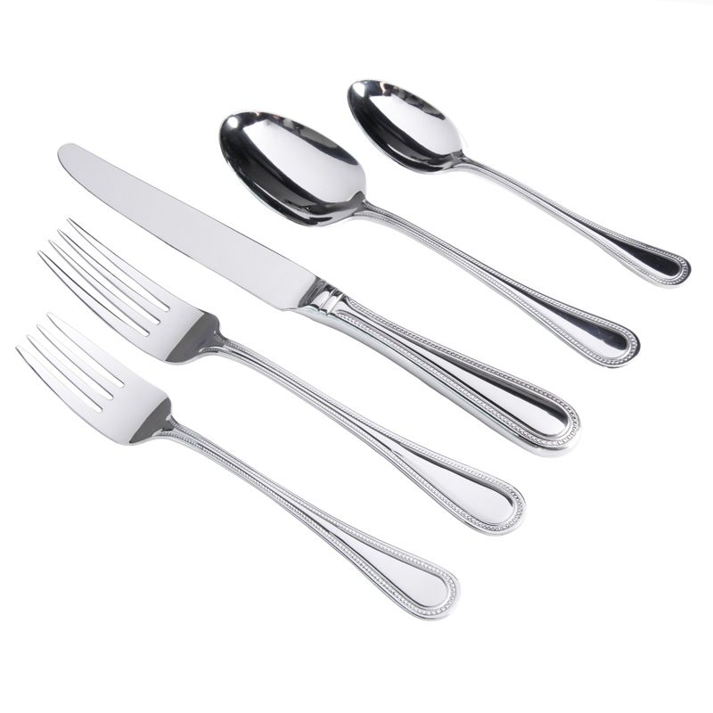 41pc Stainless Steel Zehira Frost Silverware Set - Cambridge Silversmiths