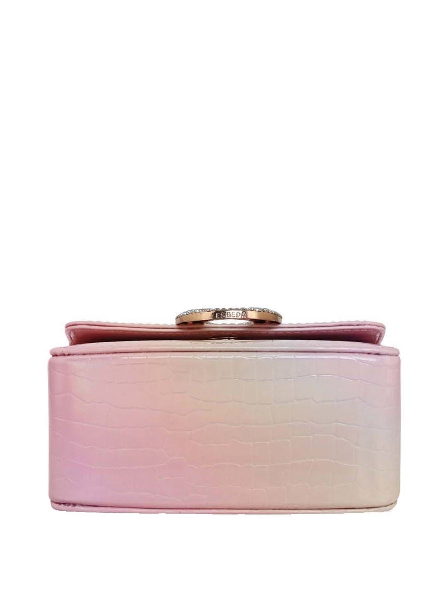 Esbeda Pink Textured Small Sling Handbag