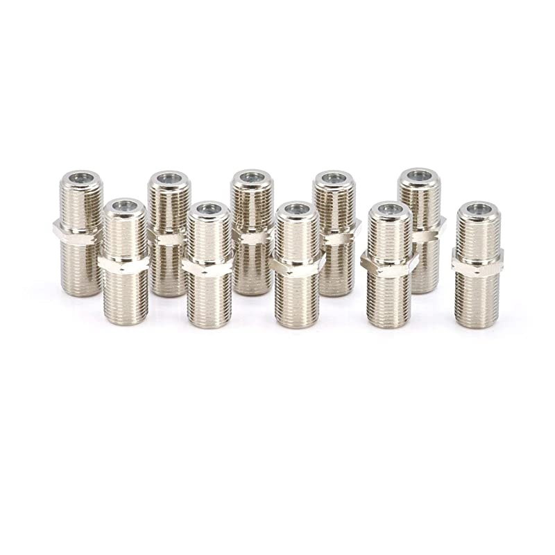 Extension Coupler | 4 Pack | Connects Two Coaxial Video s, for Coax F81 (Female to Female) 3GHz Satellite, TV, and Internet Rated