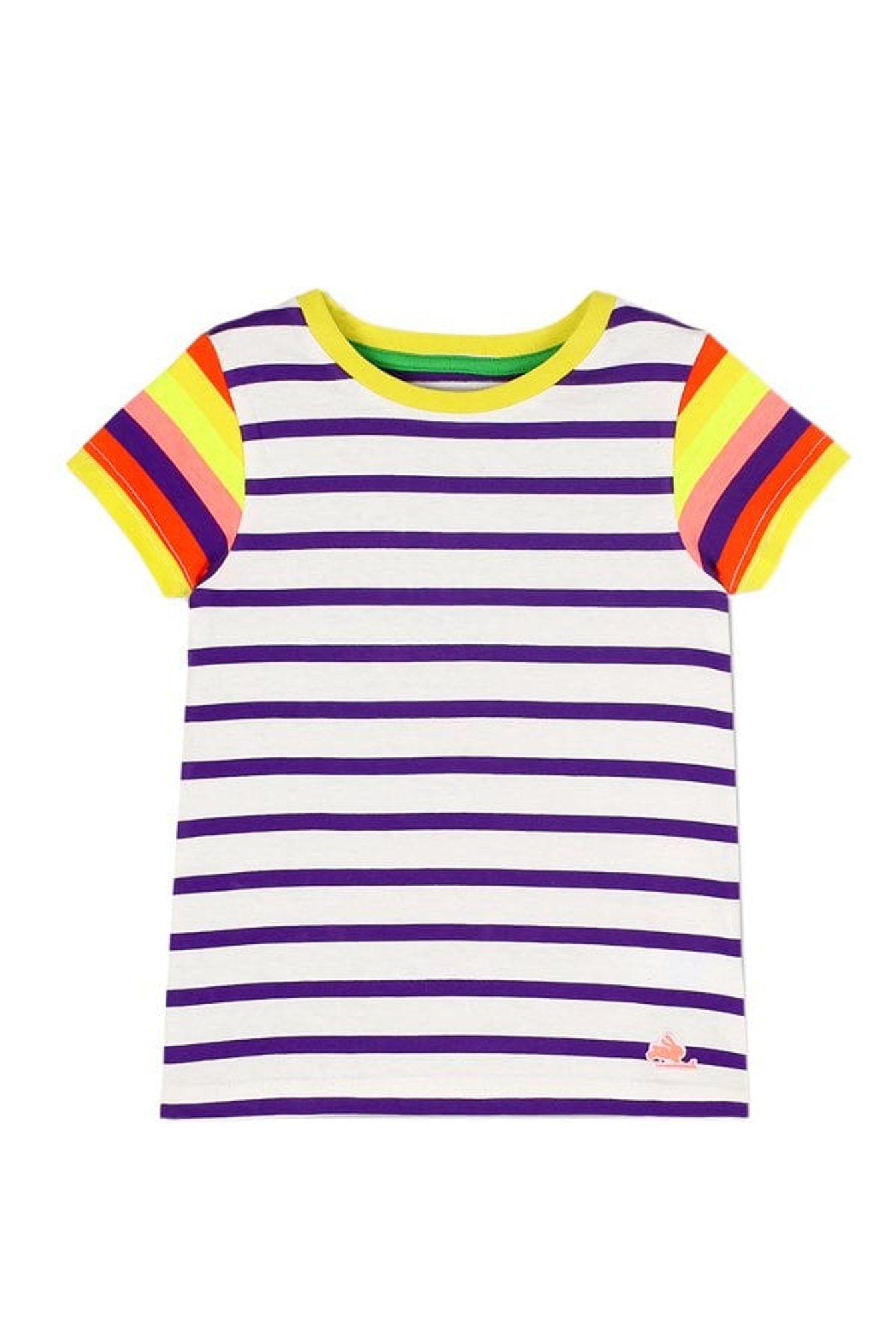 Cherry Crumble By Nitt Hyman Boys White & Purple T-Shirt