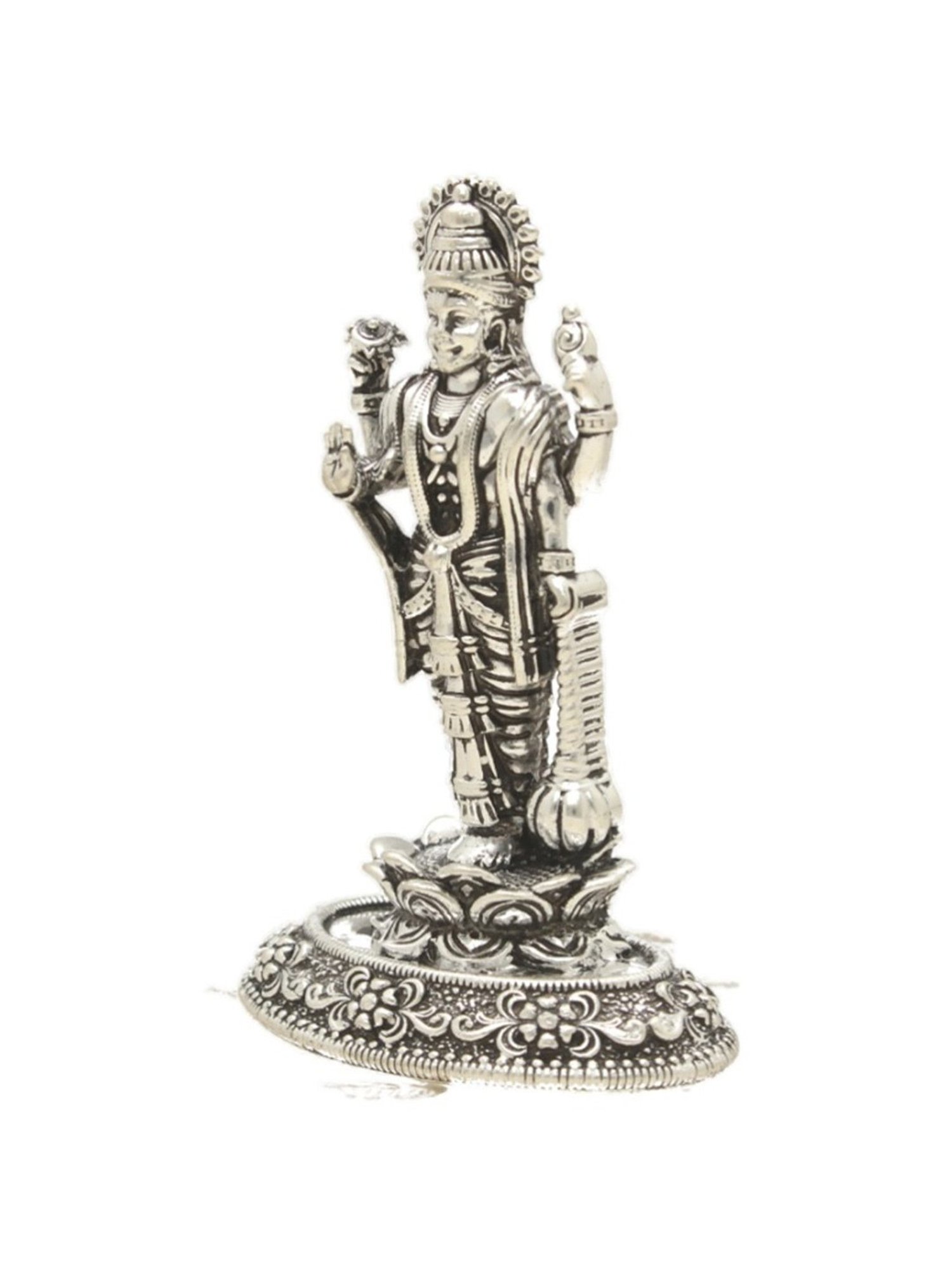 Sri Jagdamba Pearls 0.8 Silver Lord Vishnu Divine Idol - 8 gm