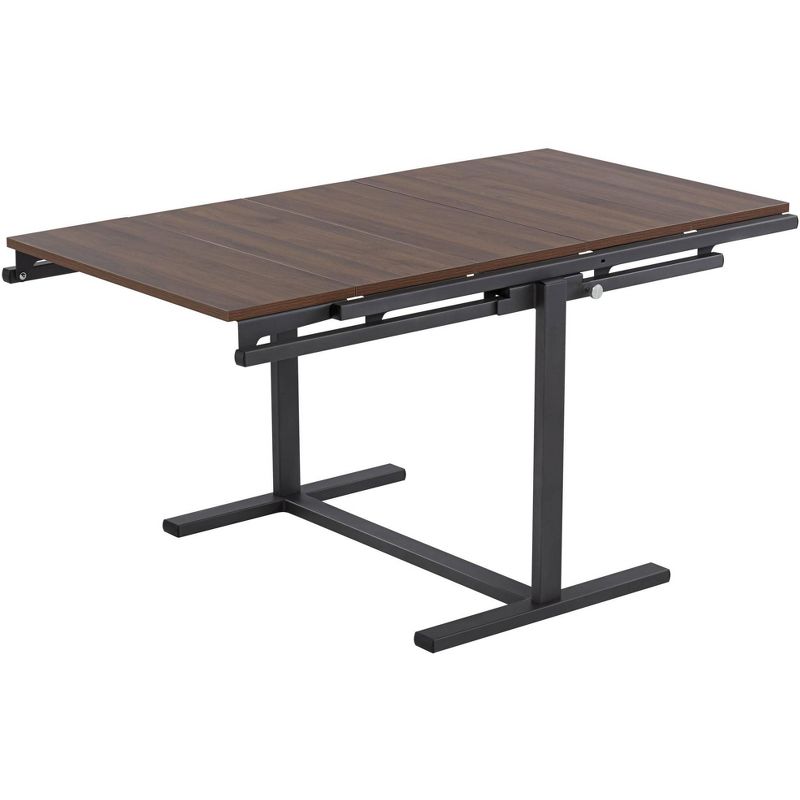 Furinno Turn-N-Tube 4 Tier Multipurpose Open Wood Display Shelf and Bookcase for Living Room, Dining Room, Bedroom, and Office Spaces, Espresso Black