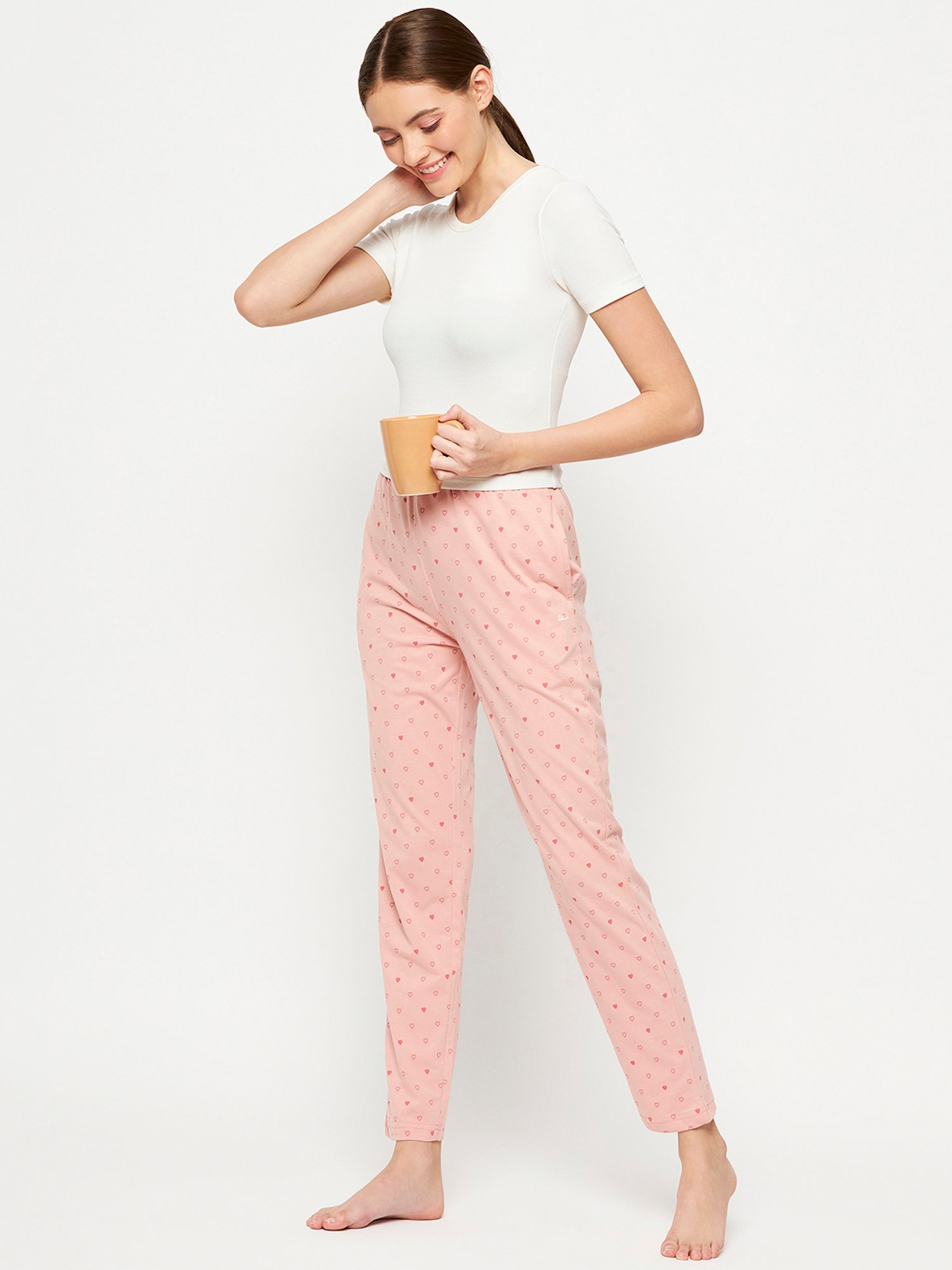 Okane Peach Printed Lounge Pants