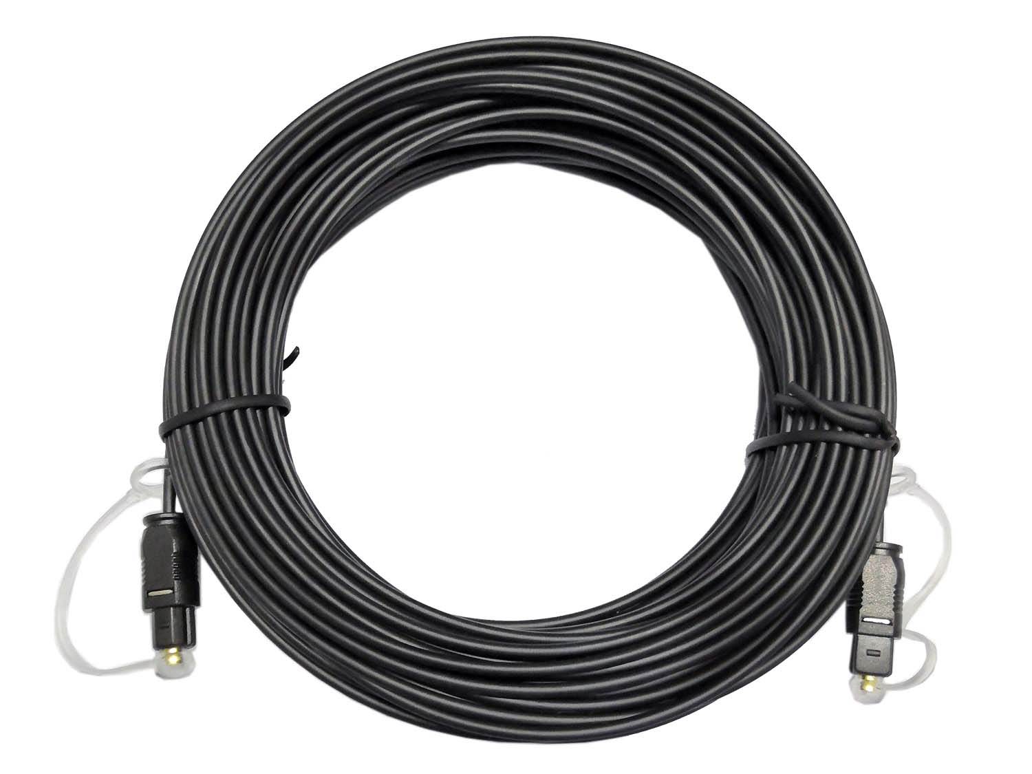 Digital Optical Audio Cable Toslink Cable -Fiber Optic Male to Male Cord for Home Theater, Sound Bar, TV, PS4, Xbox, Playstation & More - 5ft