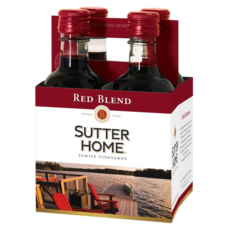 Sutter Home Red Blend Red Wine - 4pk/187ml Bottles