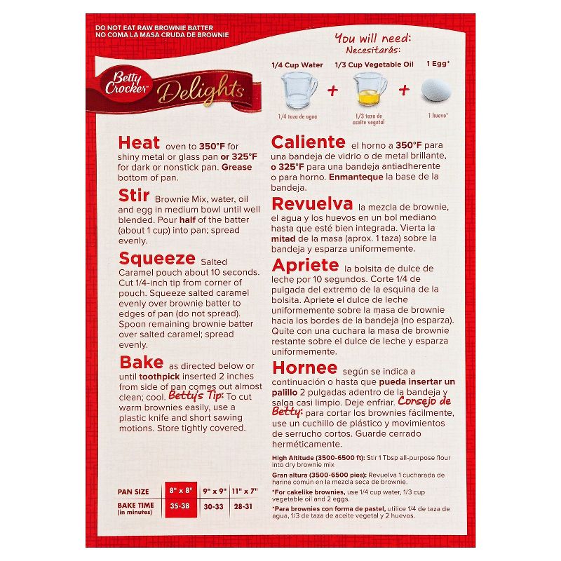 Betty Crocker Salted Caramel Brownie Mix - 18.4oz
