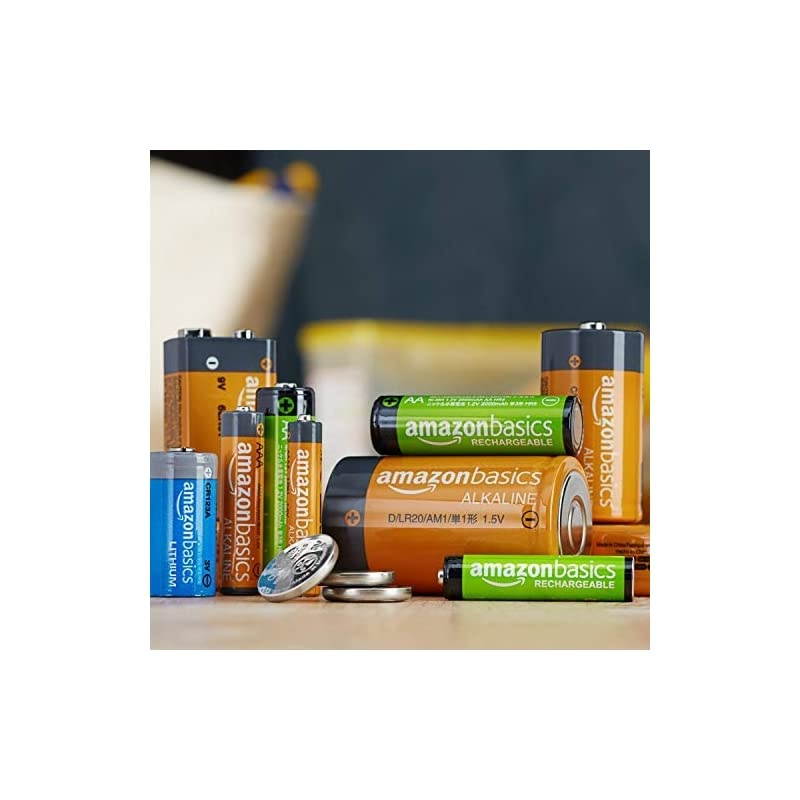 Basics 24 Pack C Cell All-Purpose Alkaline Batteries, 5-Year Shelf Life, Easy to Open Value Pack