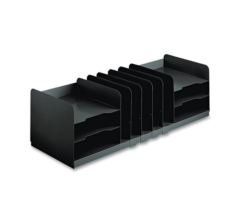 SteelMaster Adjustable Organizer 11 Sections Steel 30 x 11 x 8 1/8 Black 26420HVHABLA
