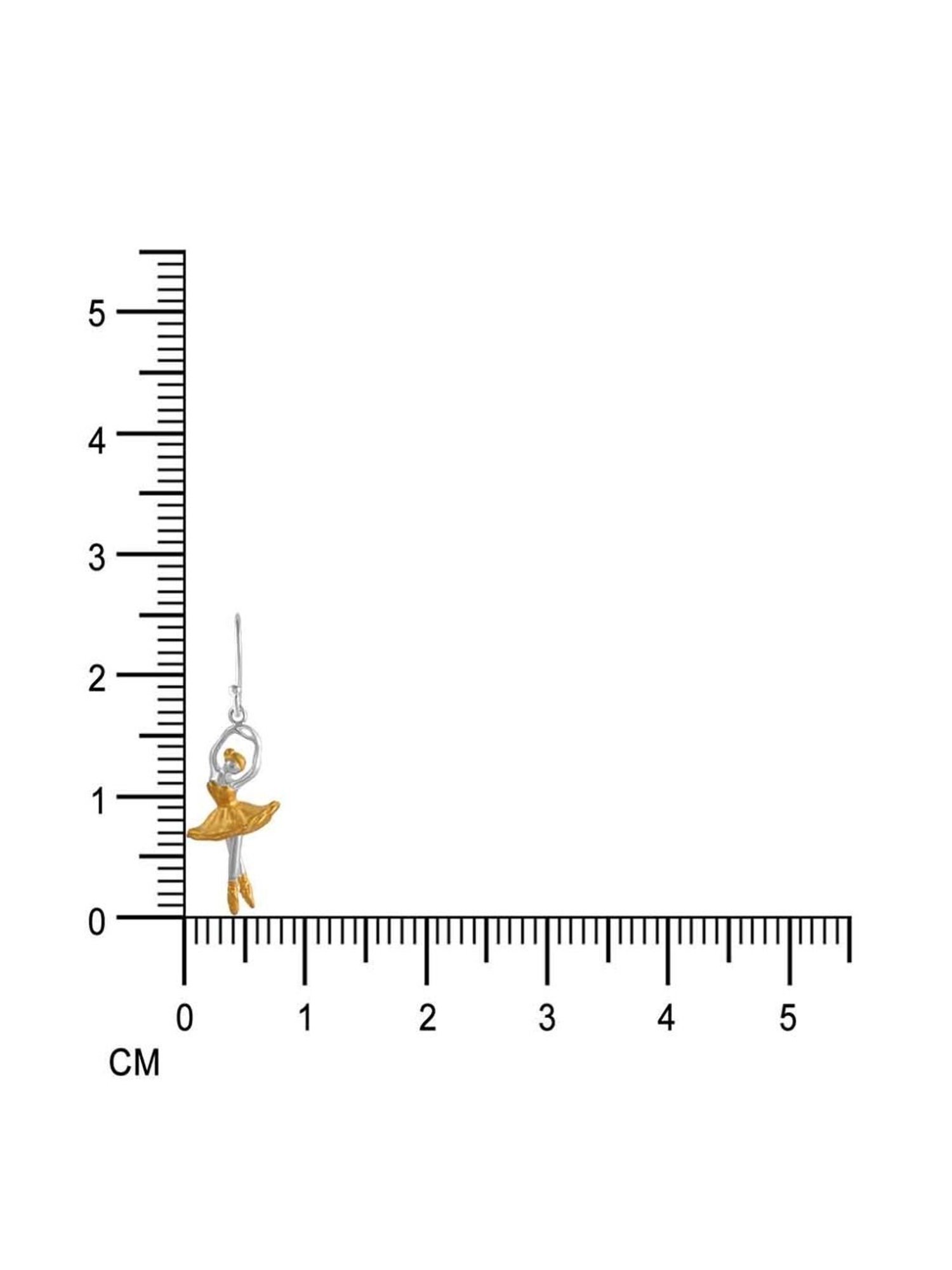 Rihi by P.C. Chandra Jewellers 925 Silver Dancing Doll Pendant, Chain & Earring Set for Women