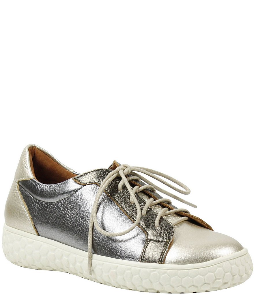 L'Amour Des Pieds Zoyya Metallic Leather Oxfords
