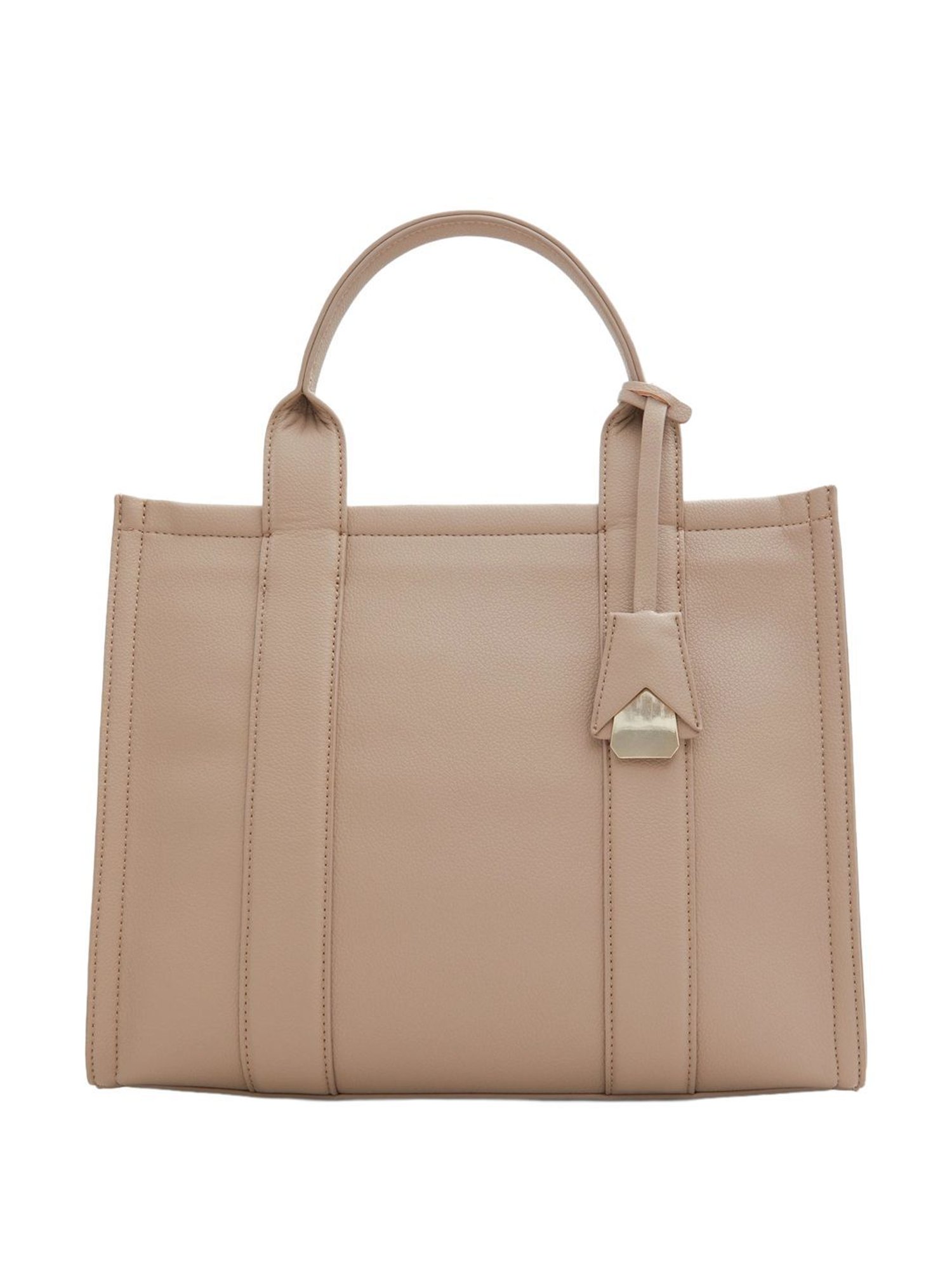 Call It Spring Pink Solid Large Tote Handbag