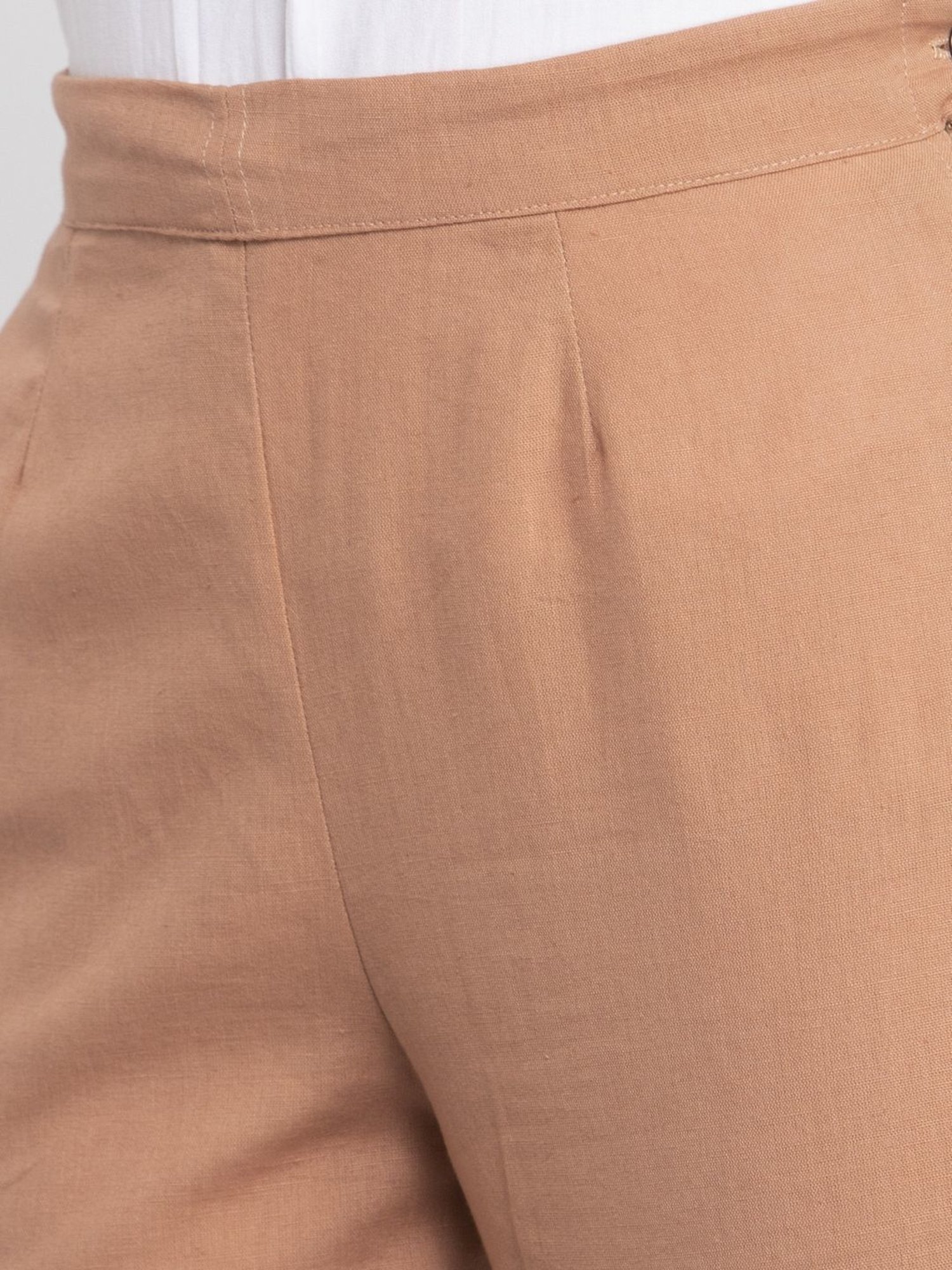 Indibelle Nude Cotton Trousers
