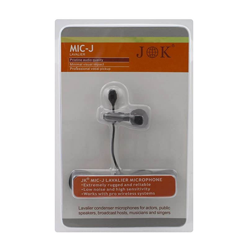 MICJ 044 Lapel Microphone Lavalier Microphone Compatible With Audio Technica Bodypack Transmitter