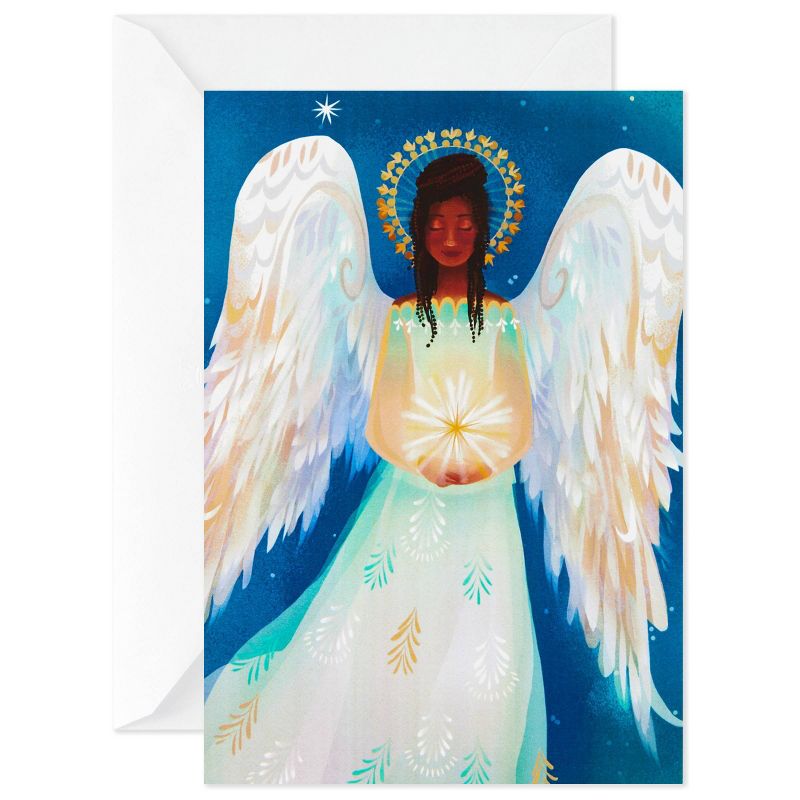 16ct Hallmark Mahogany New Angel Boxed Cards