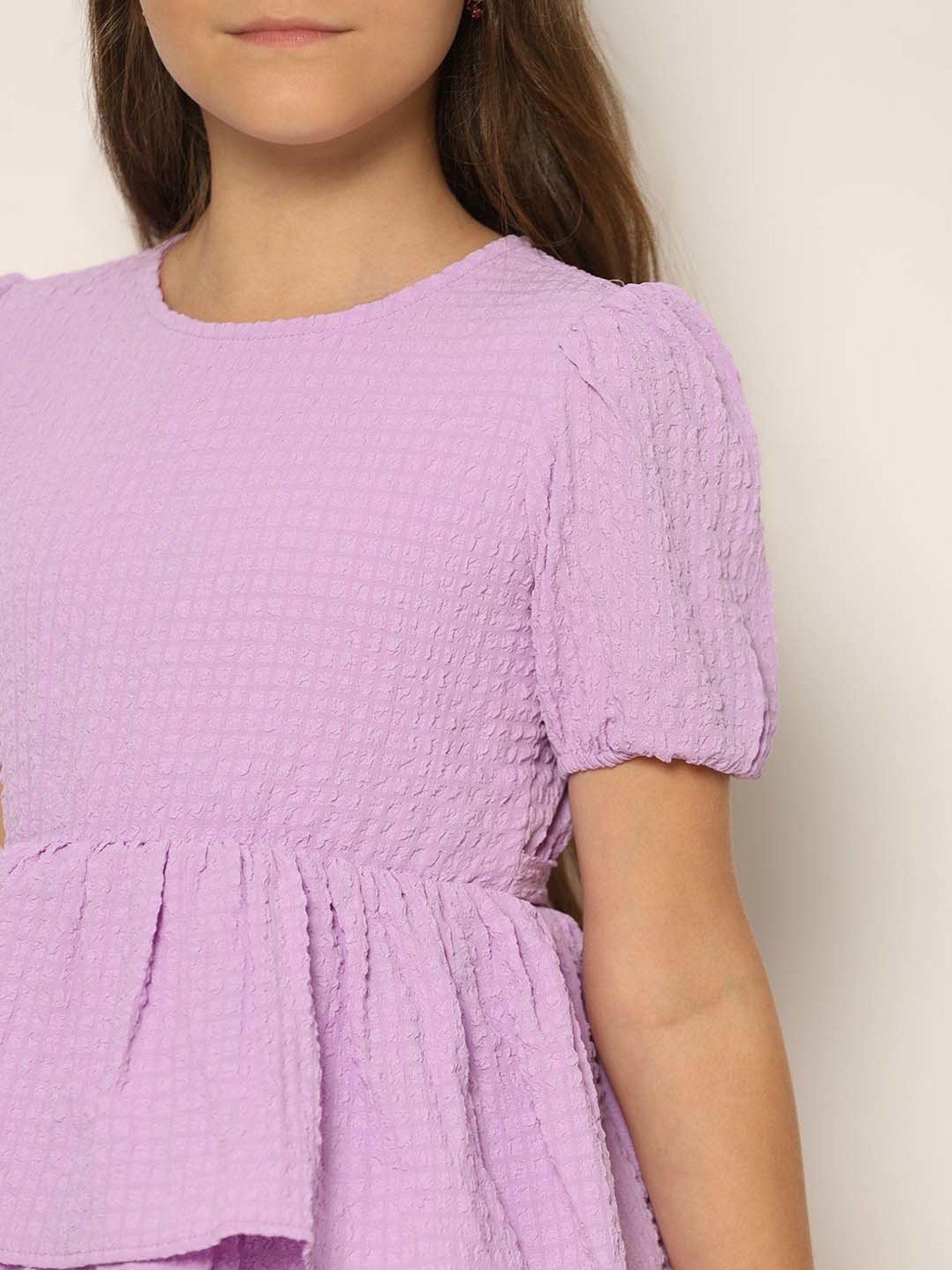 VERO MODA GIRL Lilac Regular Fit Dress