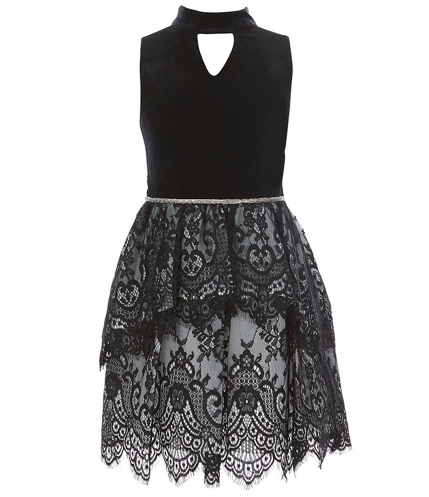 Us Angels Big Girls 6-14 Sleeveless Madison Embroidered Horsehair Communion Dress