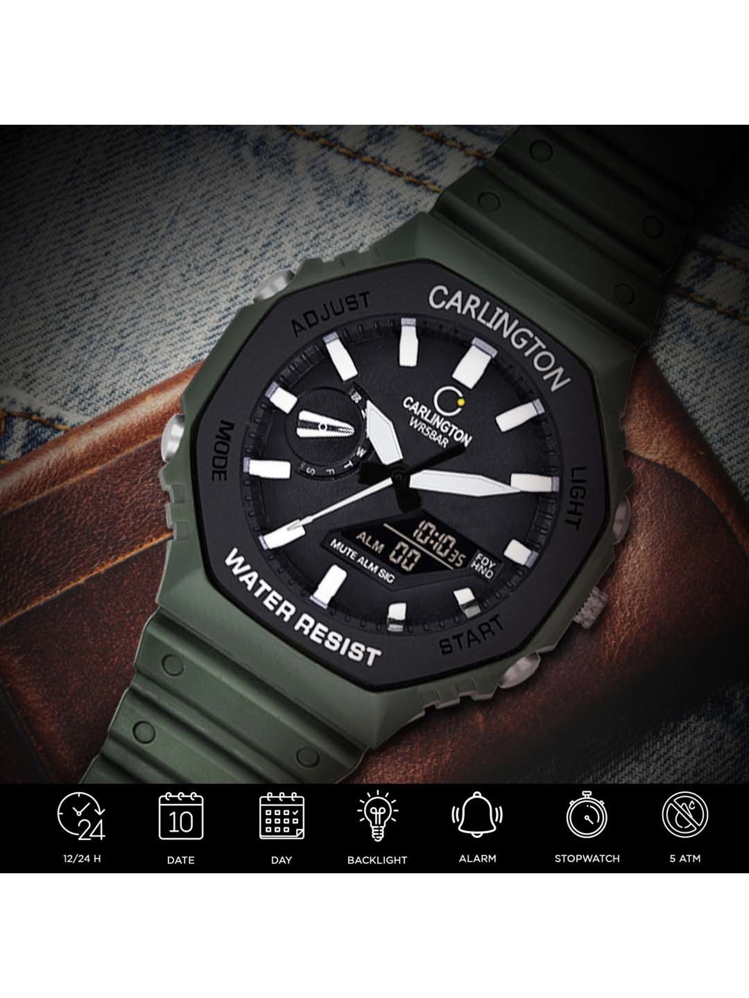 CARLINGTON Endurance 3322 Analog-Digital Watch for Men