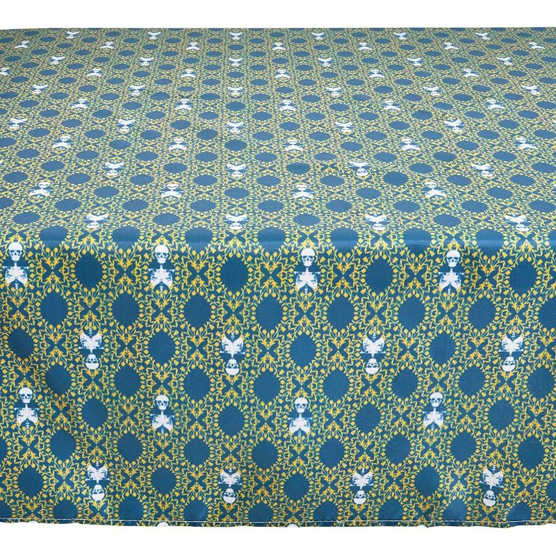 Juvale Thanksgiving Pumpkin & Fall Leaves Rectangle Dining Tablecloth Party Table Cover, 83 x 59 in