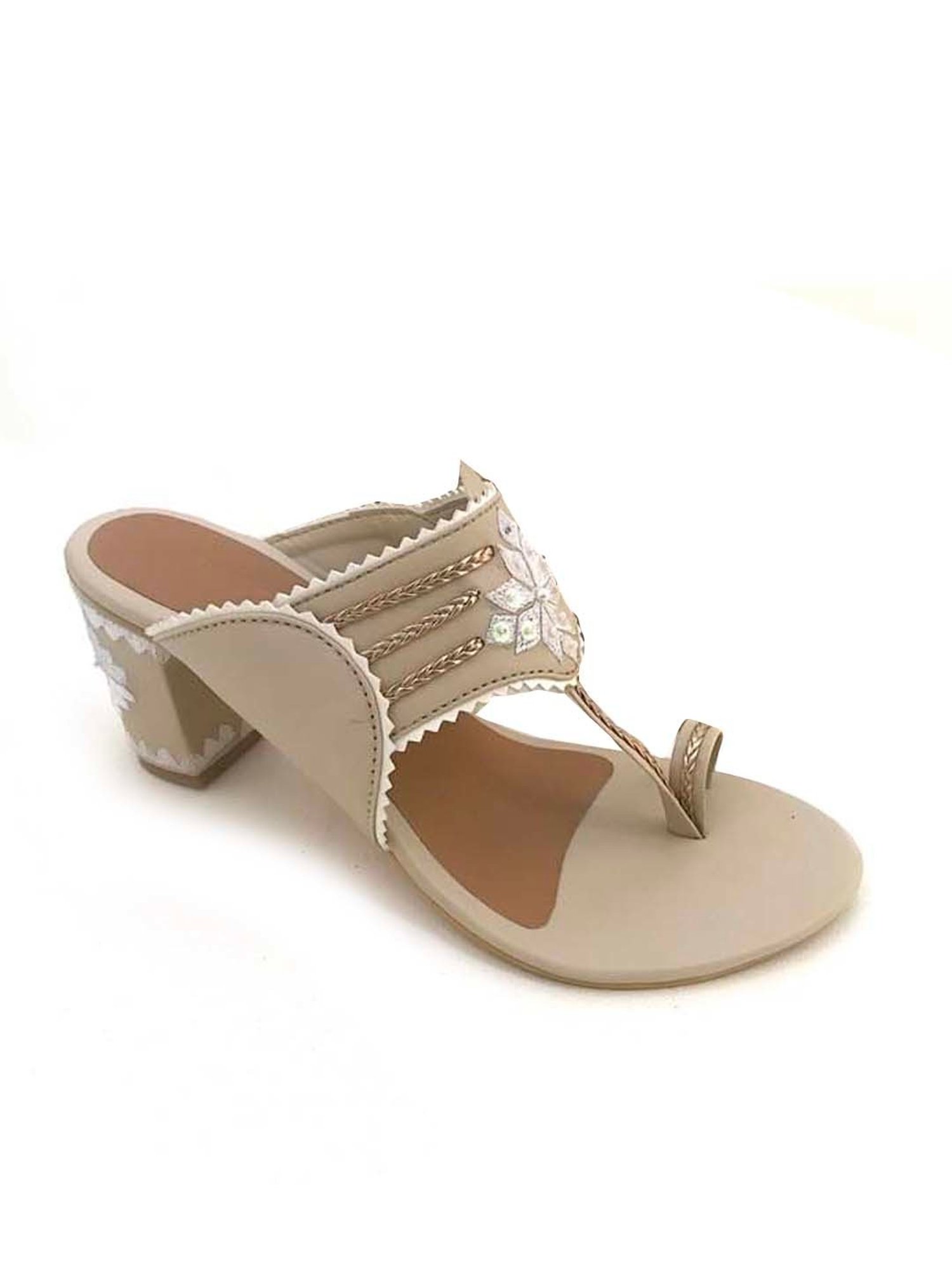 Sole House Women's Taupe Toe Ring Sandals