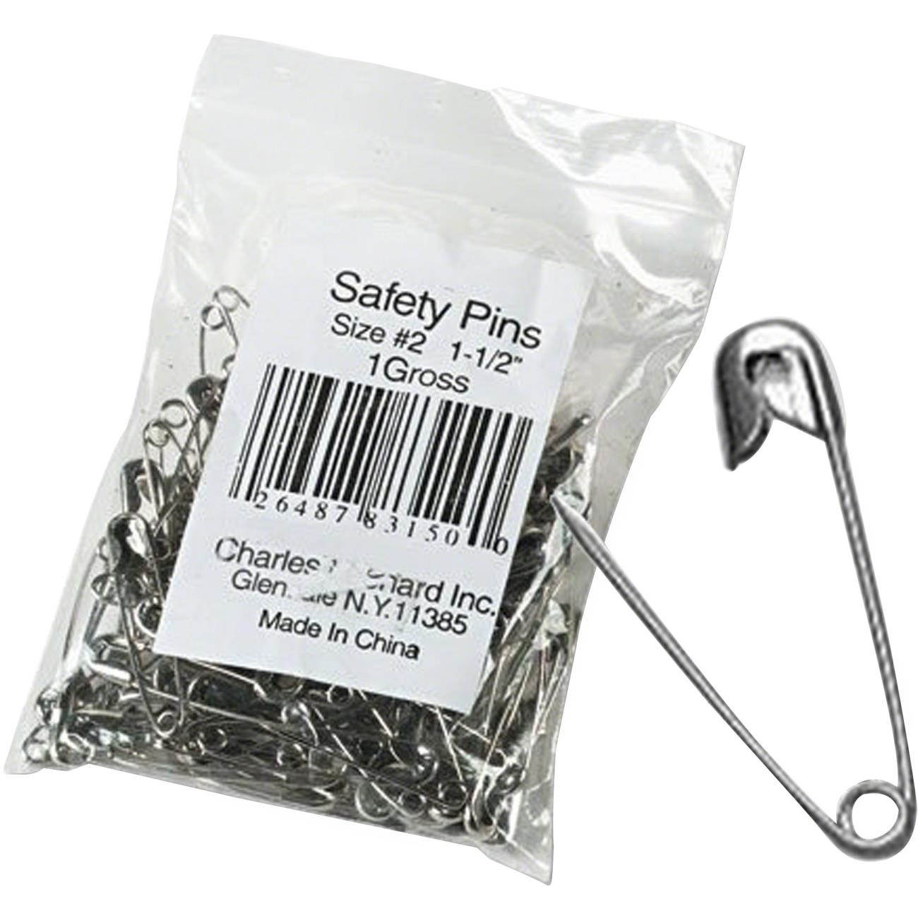 Charles Leonard Assorted Sizes Safety Pins