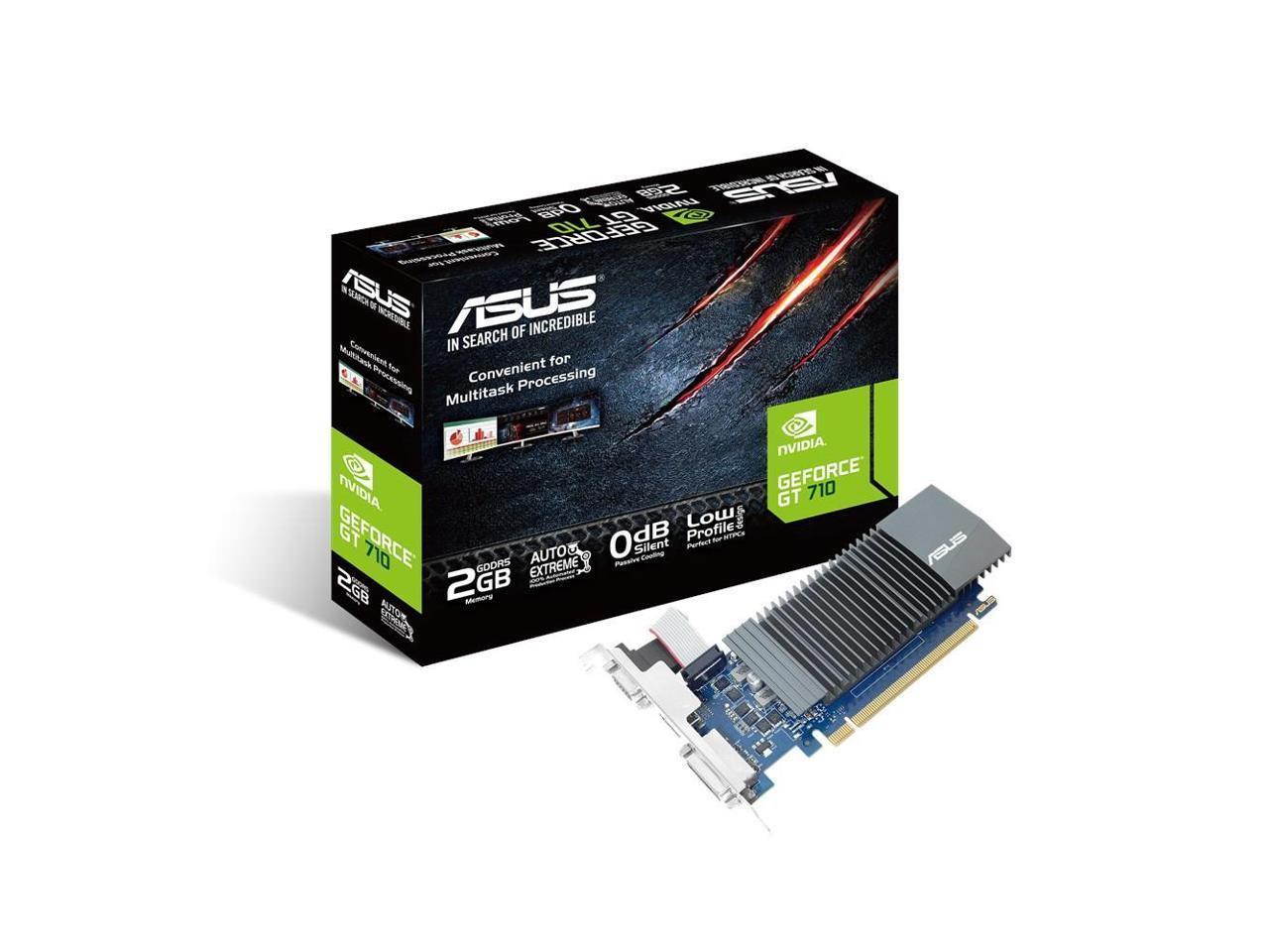 Asus GT710, 1GB DDR5, PCIe2, VGA, DVI, HDMI, Silent