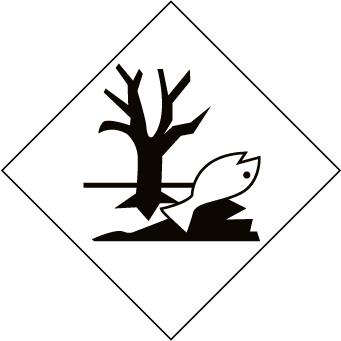 NMC DL174P-DOT SHIPPING LABEL, MARINE POLLUTANTS SYMBOL, 10.75X10.75, PS VINYL (1 EACH)