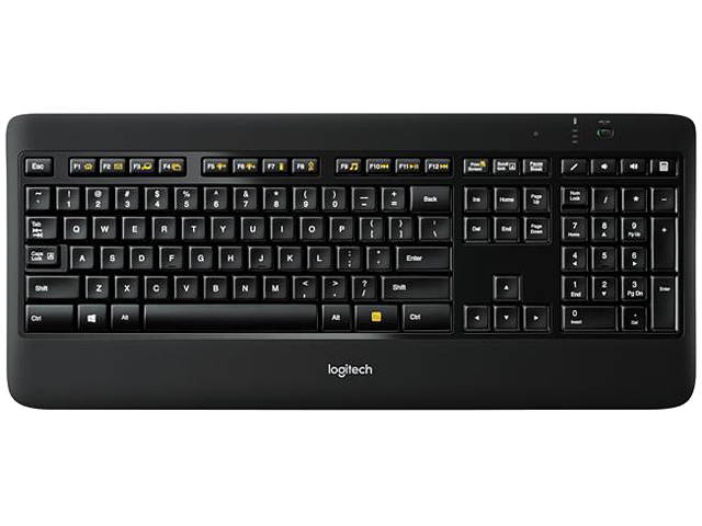 Logitech K800 Black RF Wireless Illuminated Keyboard (French)