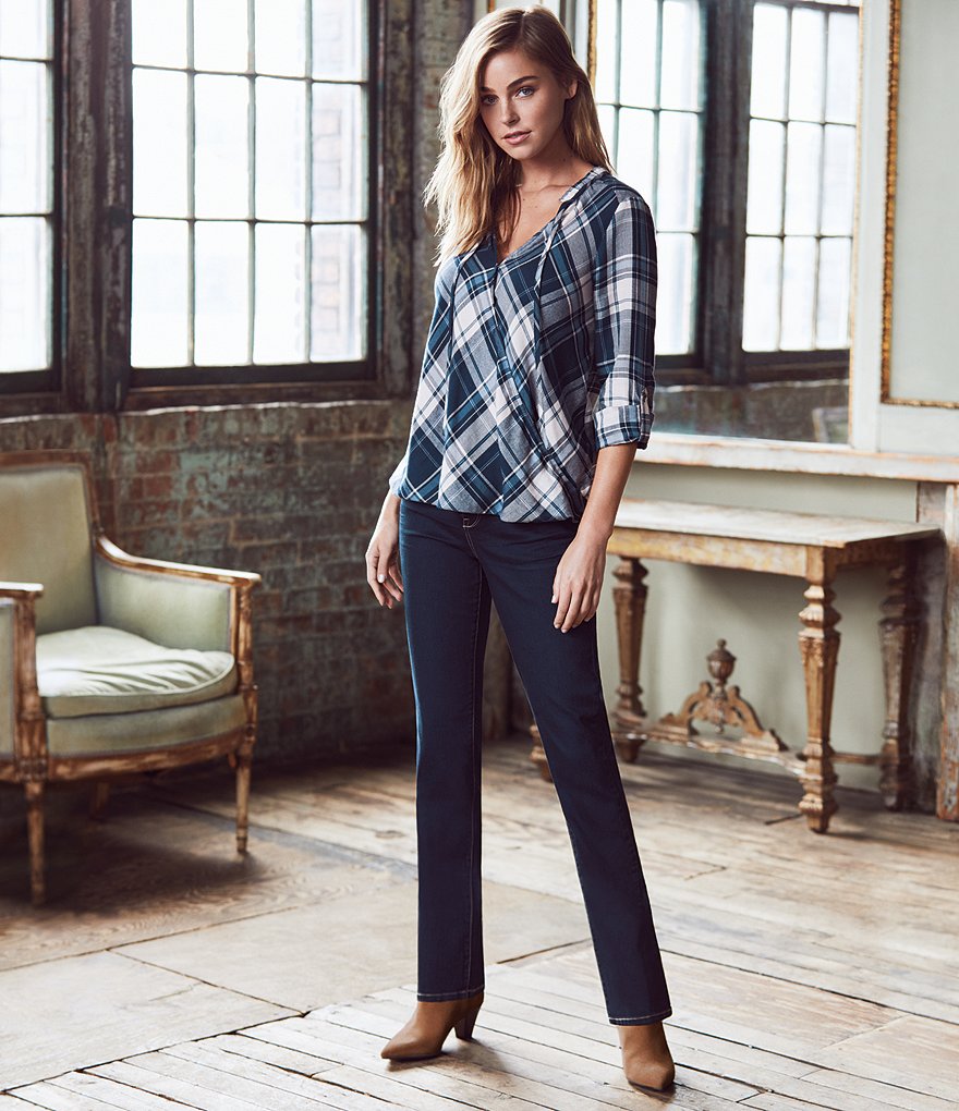 Code Bleu Chelsea Slimming Straight Leg Jeans